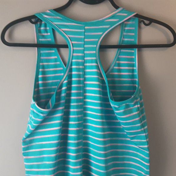 🌞 Reebok Turquoise Pink Racerback Tank | XS - Picture 6 of 10